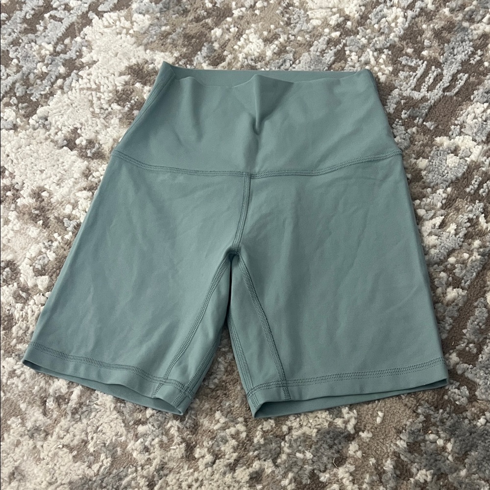 Sage green size 2 Lululemon biker shorts.